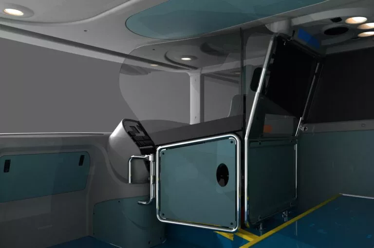 Coach driver shield on Plaxton Elite i