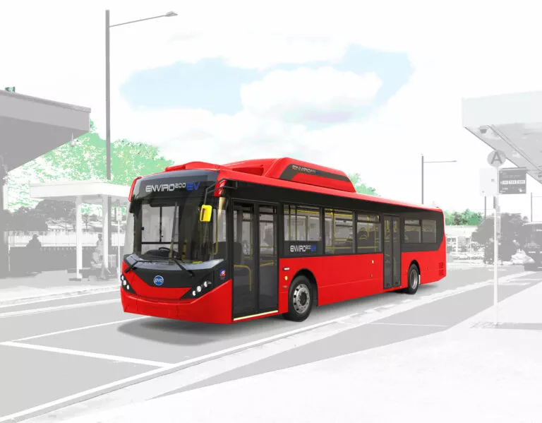 Enviro200EV Red Bus (1)