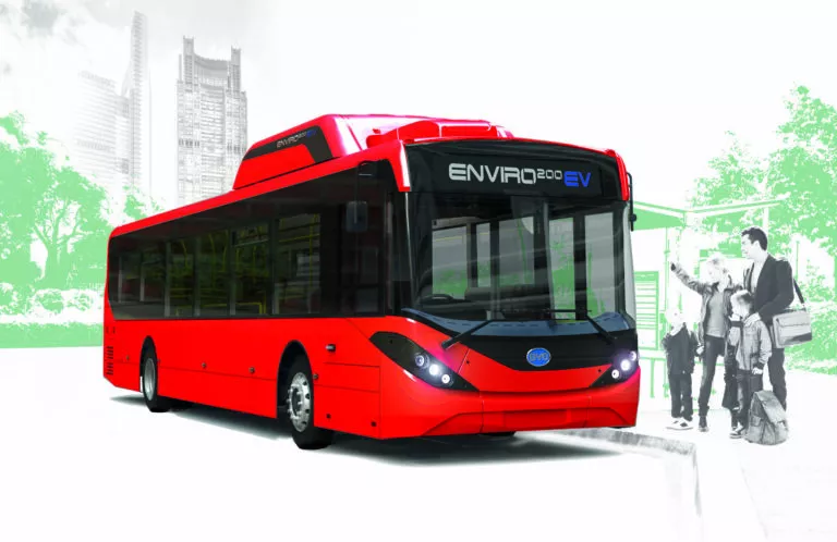 Enviro200EV Red Bus (2)